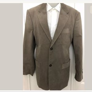 PERRY ELLIS BEIGE CORDUROY BLAZER JACKET SP COAT